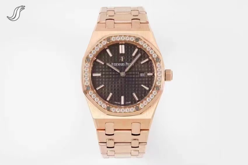 Audemars Piguet Royal Oak Series 77351OR.ZZ.1261OR.01 Women’s Automatic Mechanical Watch Equipped with Replica Genuine Calibre 5800 Movement Diameter 34mm