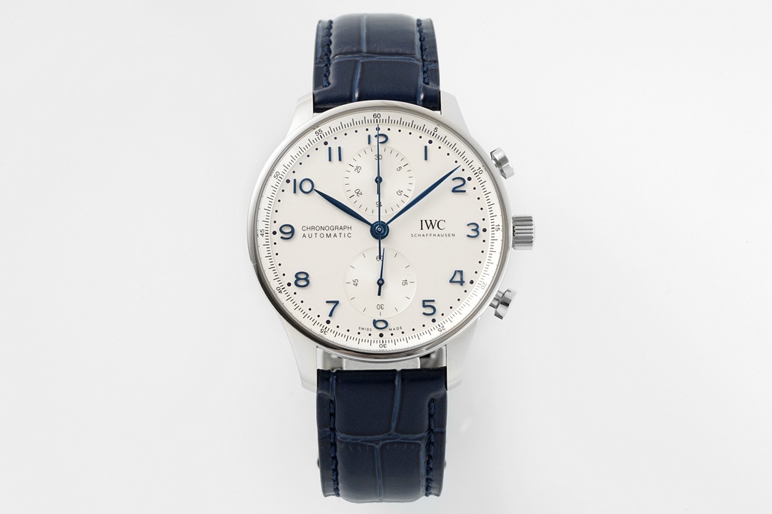 IWC Portuguese Series IW371446 Watch (Portuguese Chronograph Blue Needle) Men’s Fully Automatic Mechanical Watch Functional Chronograph Seconds Diameter 40.9mm