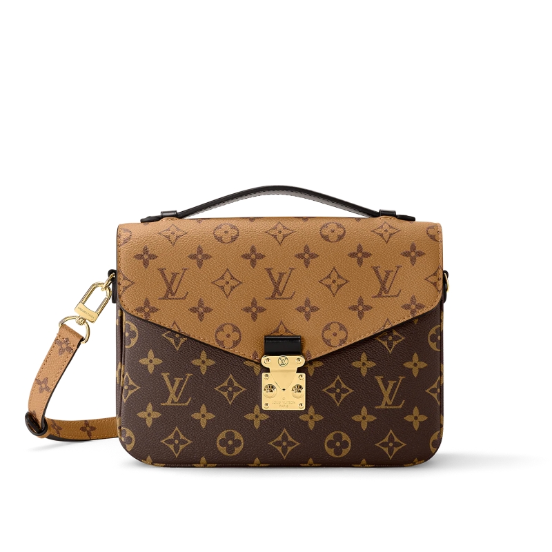 M44876 LV Pochette Metis handbag New version Monogram Reverse coated old flower messenger bag