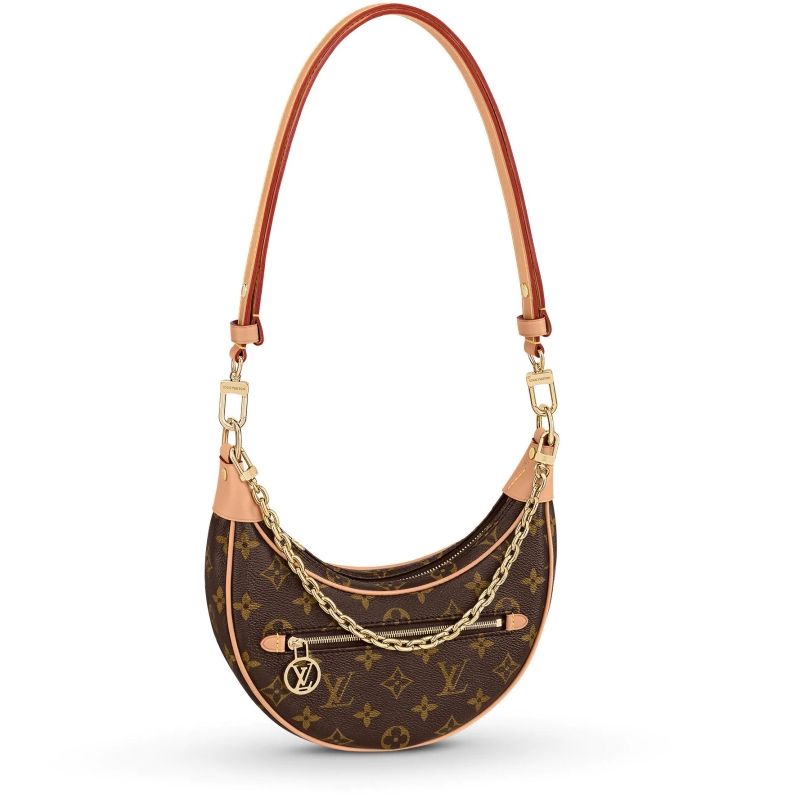 M81098 LV Loop Handbag 2022 Early Spring Series Crescent Bag Pea Bag