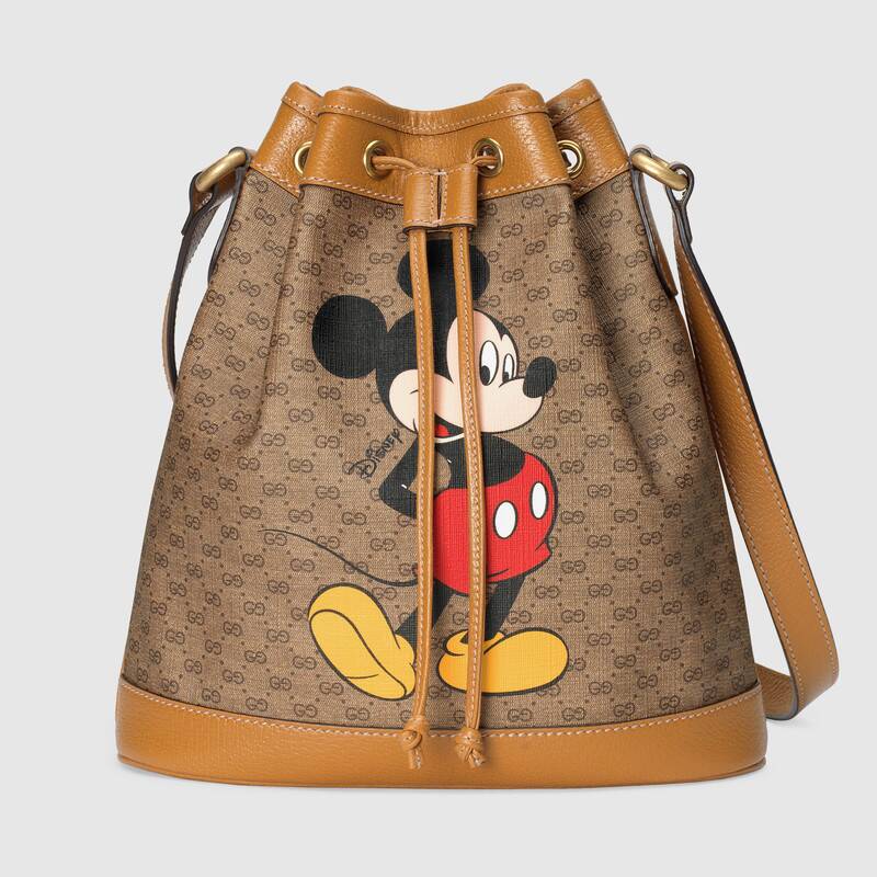 602691 Gucci2020 New Disney x Gucci Mickey Series Small Bucket Bag